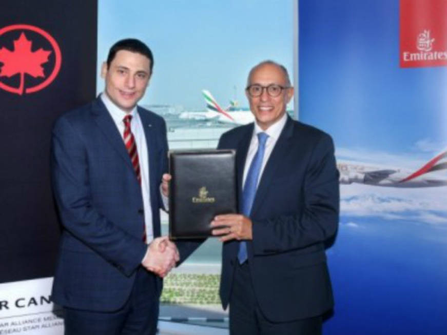Emirates e Air Canada, partnership per i frequent flyer