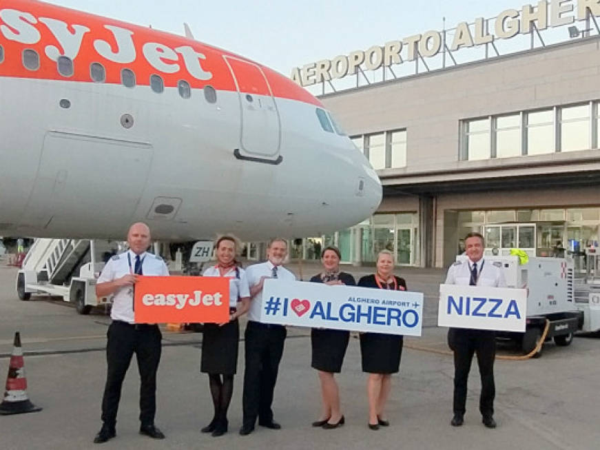 easyJet, debutta il nuovo volo Nizza-Alghero