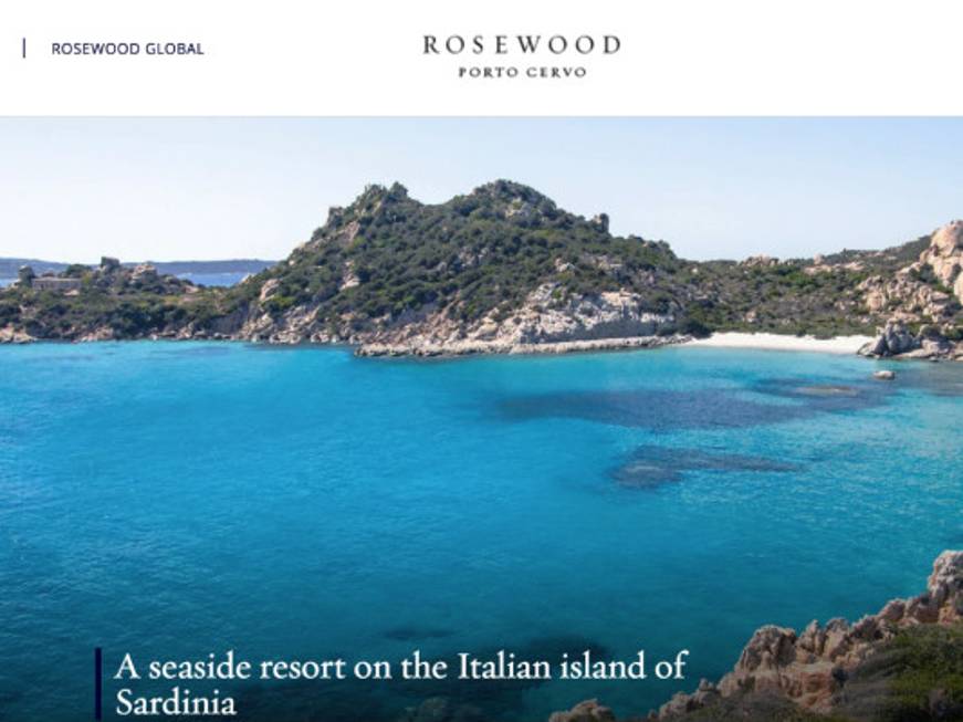 Rosewood fa il tris in Italia, sbarco in Sardegna nel 2022