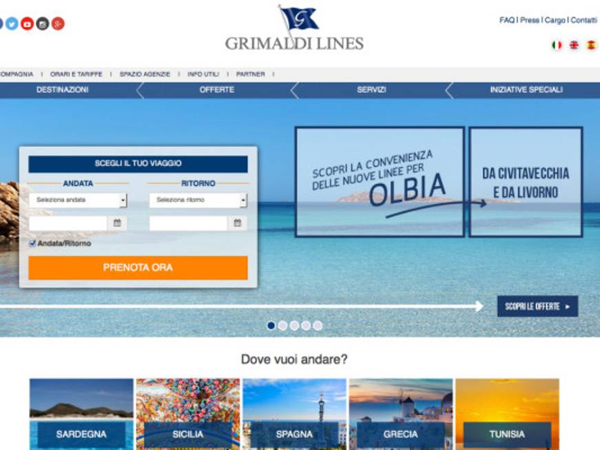 Grimaldi Lines, traghetti per la Sardegna in ritardo oggi e domani