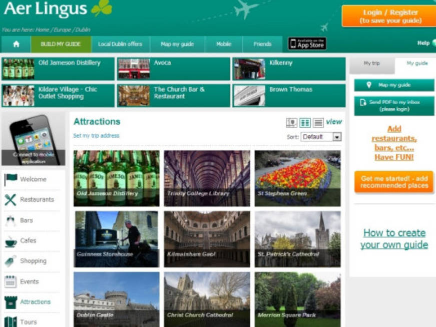 Debutta la Dublin Destination Guide targata Aer Lingus