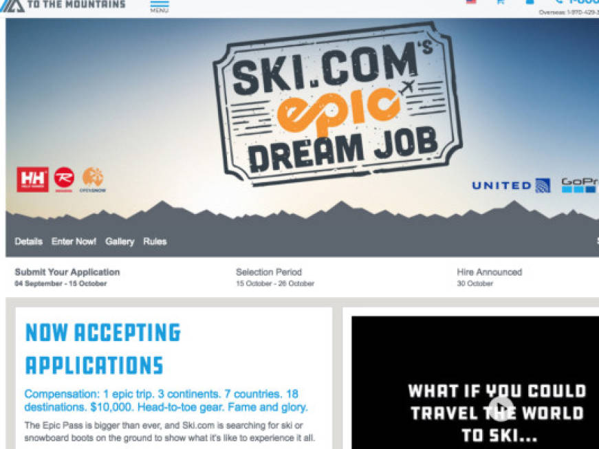 Lavoro da sogno ad alta quota, 10mila dollari per sciare nei resort di lusso
