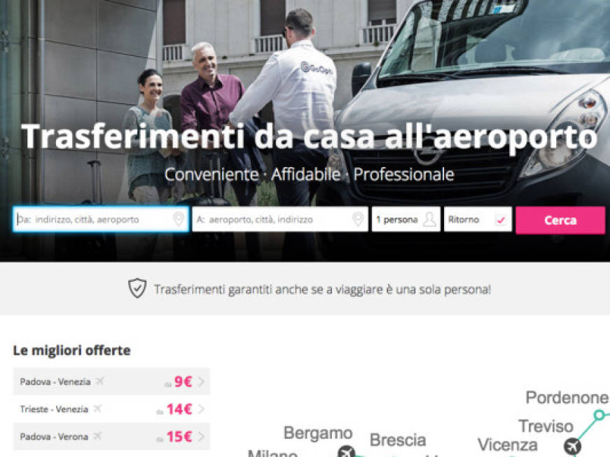 Transfer aeroportuali, cresce il business di GoOpti