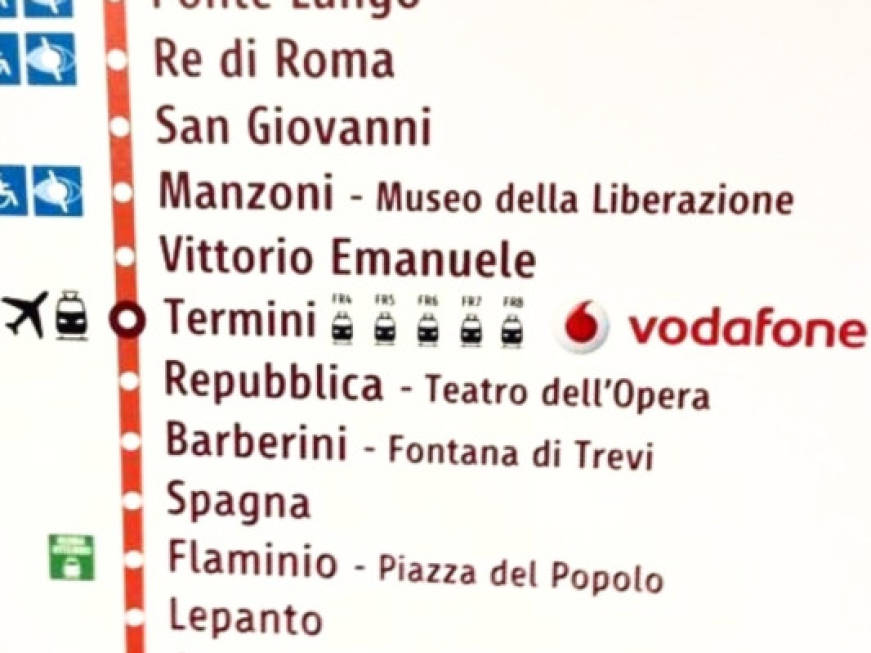 Roma: la metro Termini da oggi è Vodafone Termini