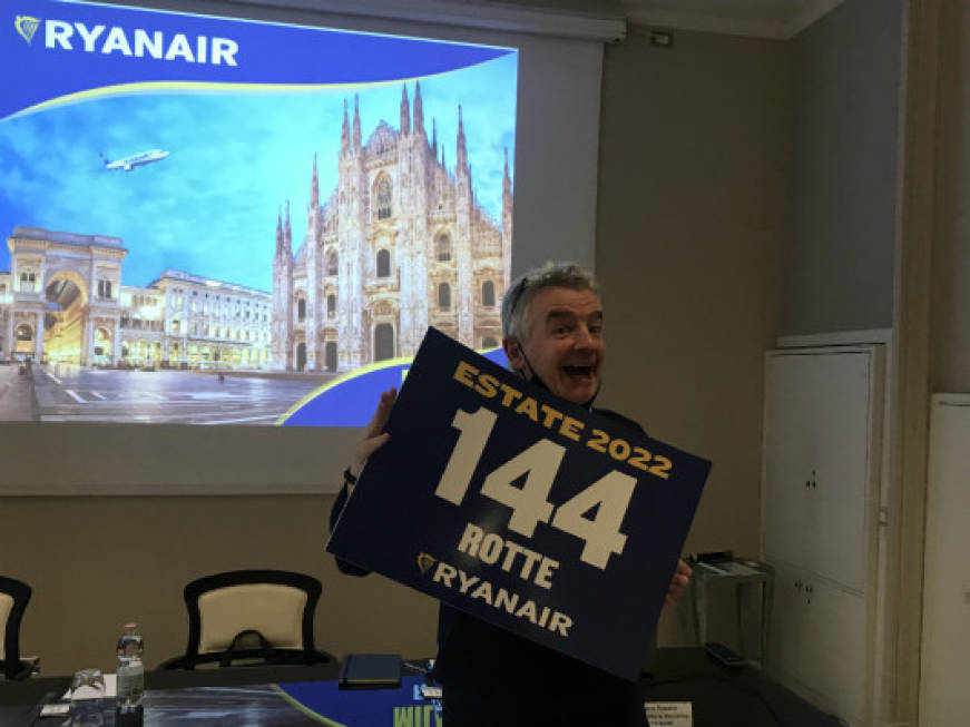 Ryanair cresce su Milano: 144 le rotte per l'estate, con tre new entry
