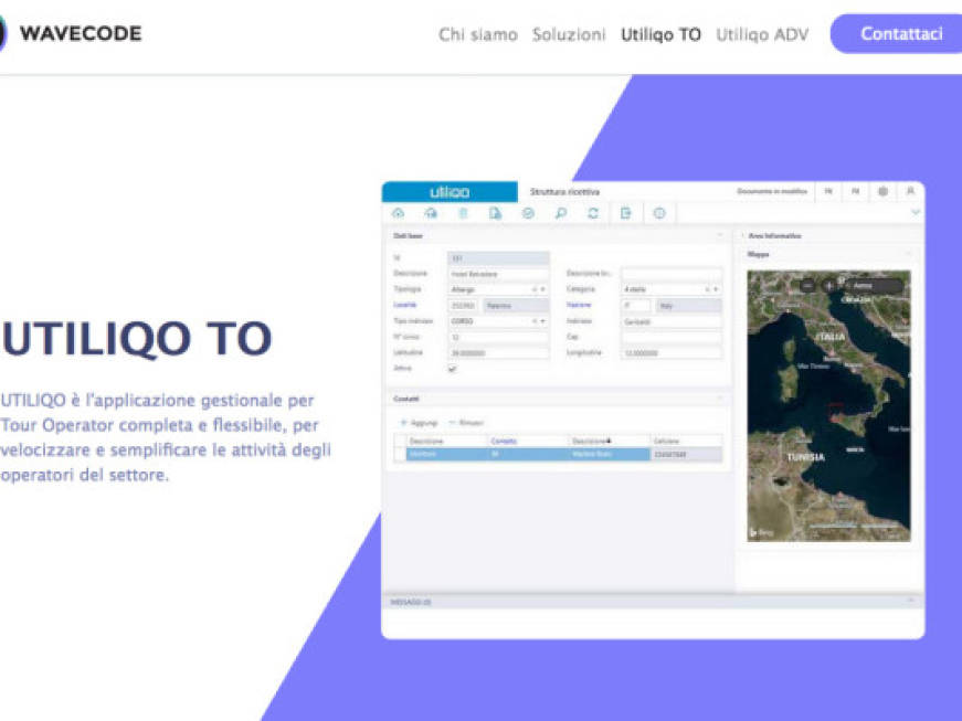 Wavecode crea Utiliqo, il nuovo software gestionale per t.o. e adv