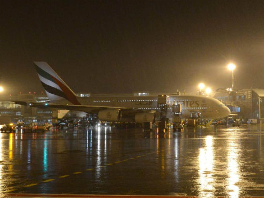 Debutto a Malpensa per l'A380 di Emirates