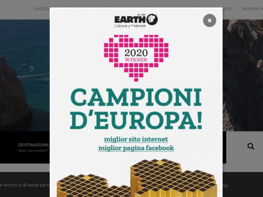 Earth Viaggi vince ai Lovie Awards per il sito web e la comunicazione social