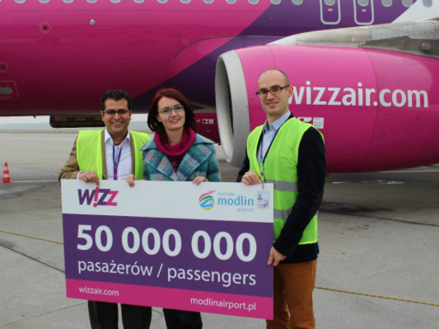 Wizz Air raggiunge i 50 milioni di pax
