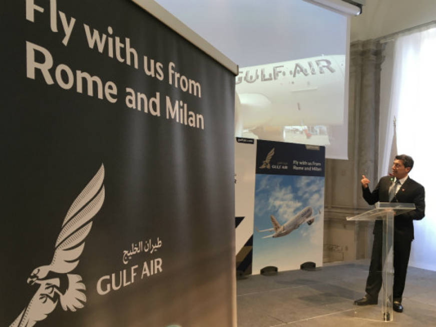 Il ritorno di Gulf Air, voli su Milano e Roma
