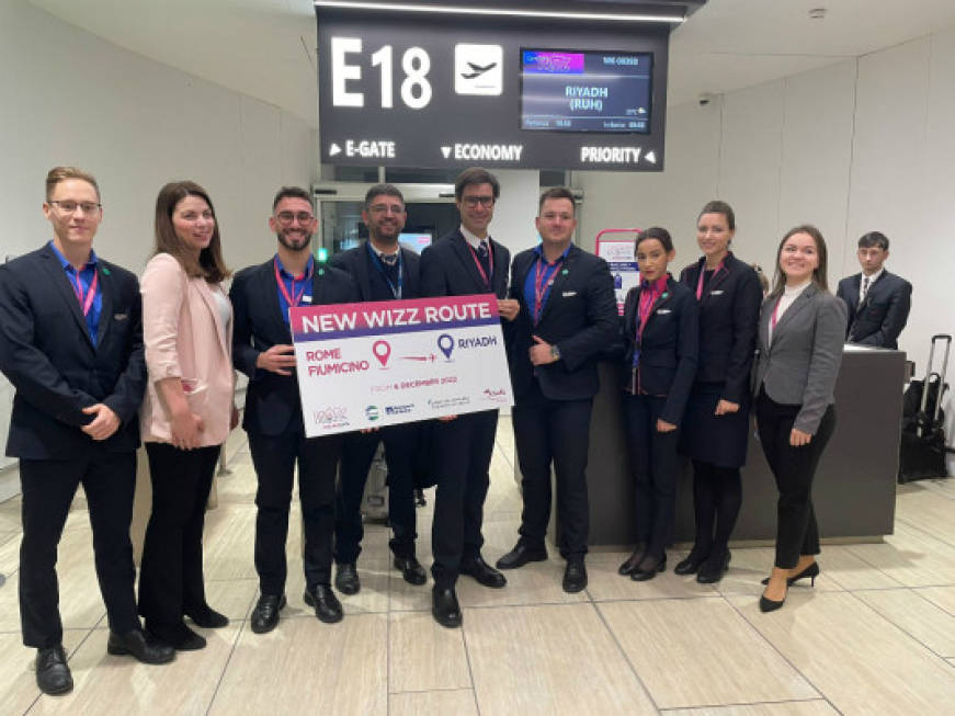 Wizz Air investe sull'Arabia Saudita: parte il volo da Roma a Riyadh