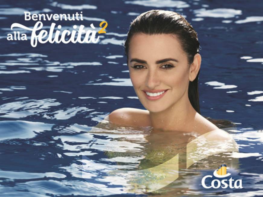 La sirena Penelope Cruz testimonial di Costa Crociere