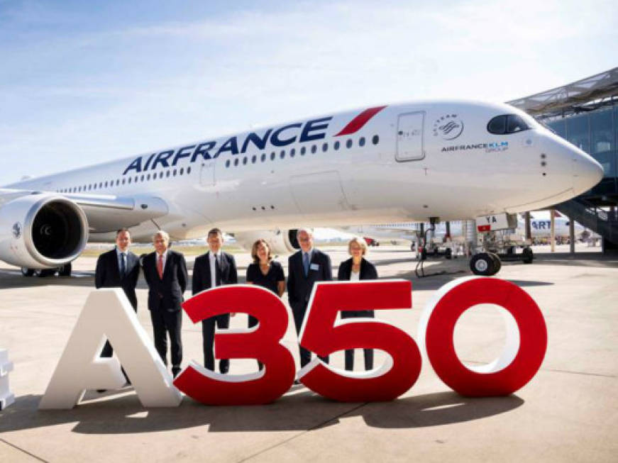 Air France, entra in flotta il primo A350-XWB