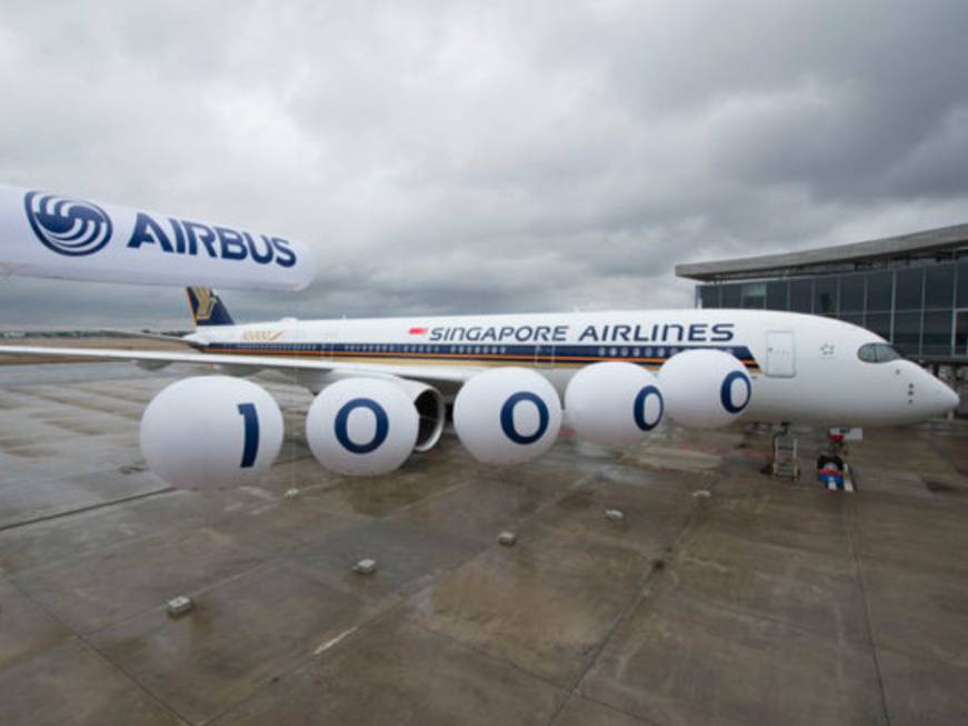 Airbus consegna a Singapore Airlines l&amp;#39;aereo numero 10mila