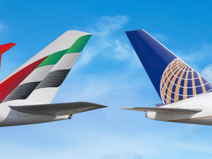 Al via l'accordo di code sharing tra Emirates e United