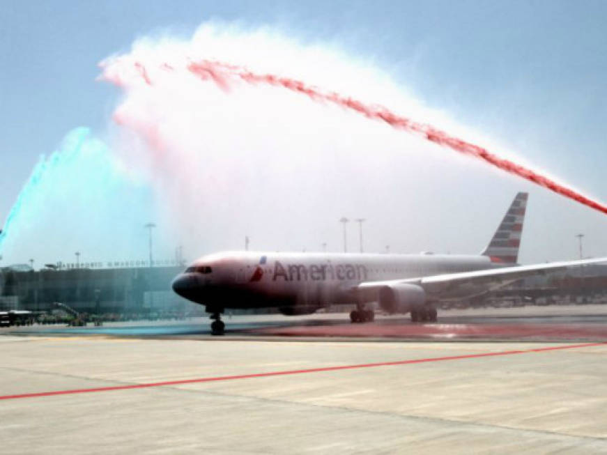 American Airlines, inaugurato il volo Bologna-Philadelphia