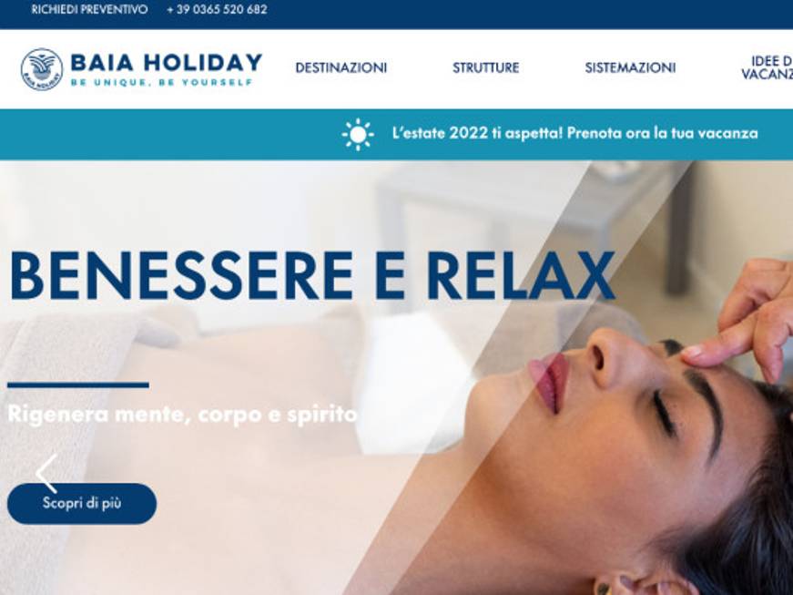 Baia Holiday rinnova il sito per il trade e i clienti