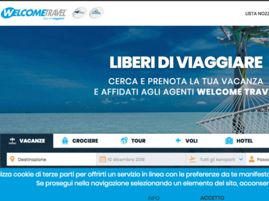 Welcome Travel, app gratis per le agenzie