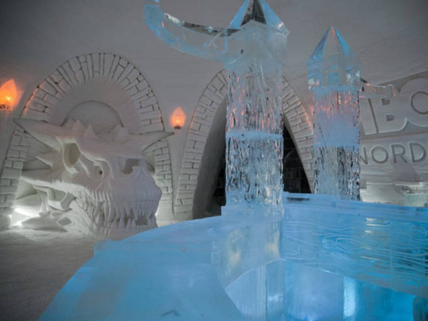 Riapre in Finlandia l&amp;#39;hotel di ghiaccio a tema Game of Thrones