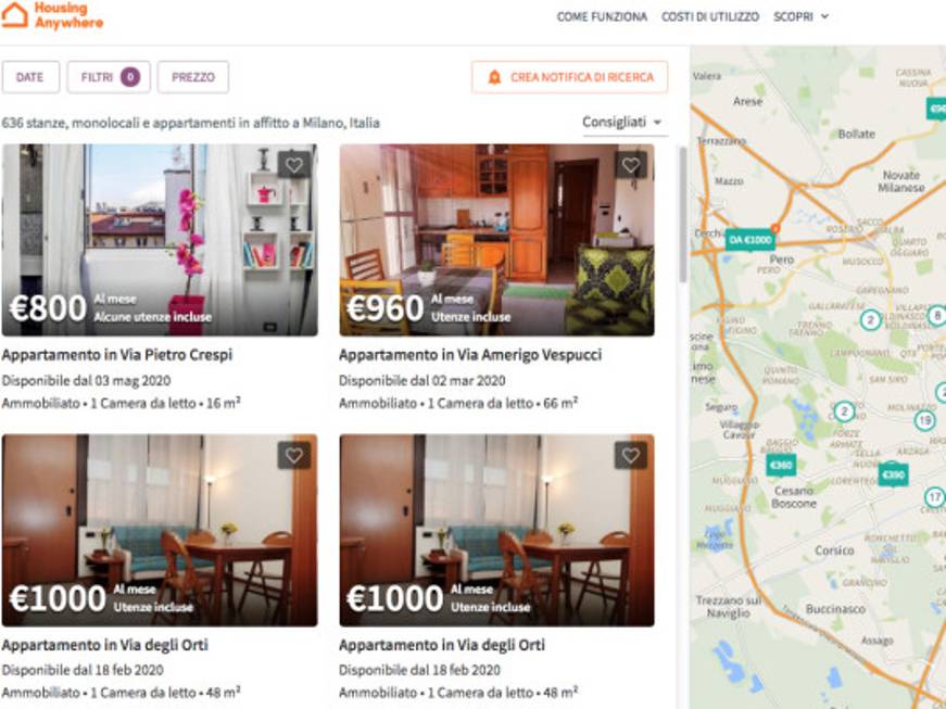 Affitti brevi, da HousingAnywhere un algoritmo per prevedere i prezzi