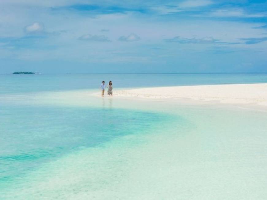 La coppia bloccata in luna di miele alle Maldive