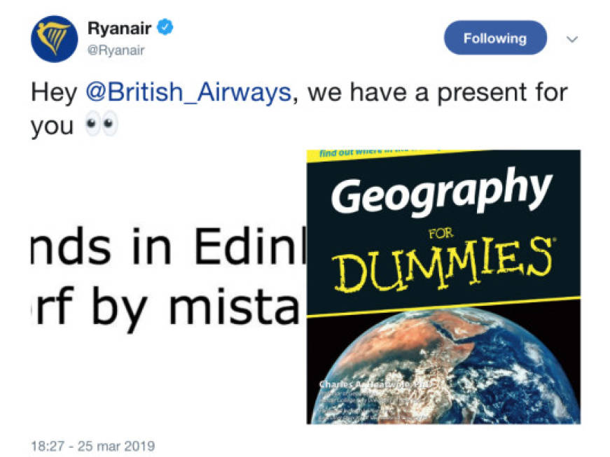 Ryanair torna a mordere: botta e risposta con British dopo il volo sbagliato