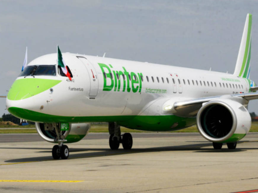 Binter: in arrivo cinque nuovi Embraer E195