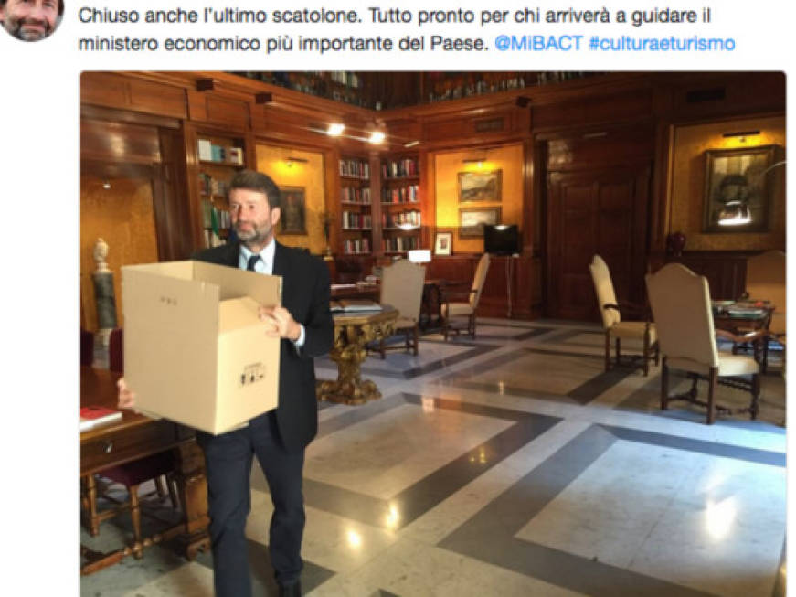 L&amp;#39;addiodi Franceschini al Ministero del Turismo