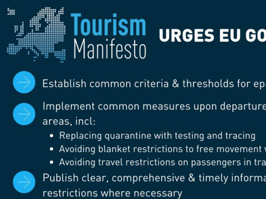 “Regole chiare e comuni in Europa”: si alza la voce di TourismManifesto