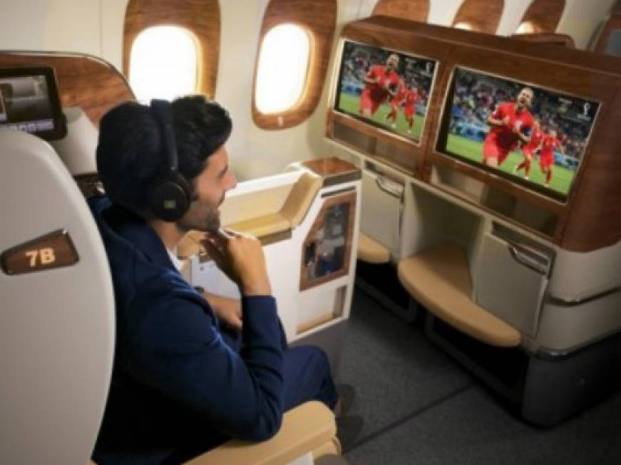 Emirates, le partite dei Mondiali in diretta sugli aerei e nelle lounge
