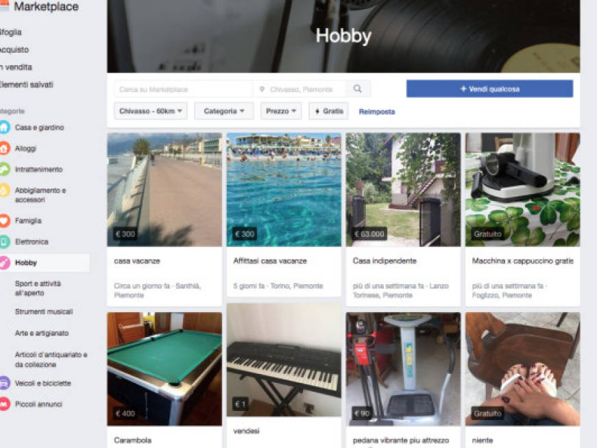 Arriva in Italia Facebook Marketplace con le prime offerte di vacanza