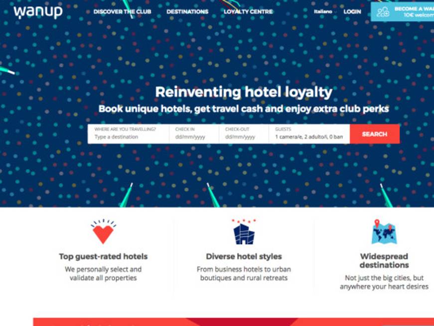 Wanup: partnership con Travelport, TrustYou e HomingPIN