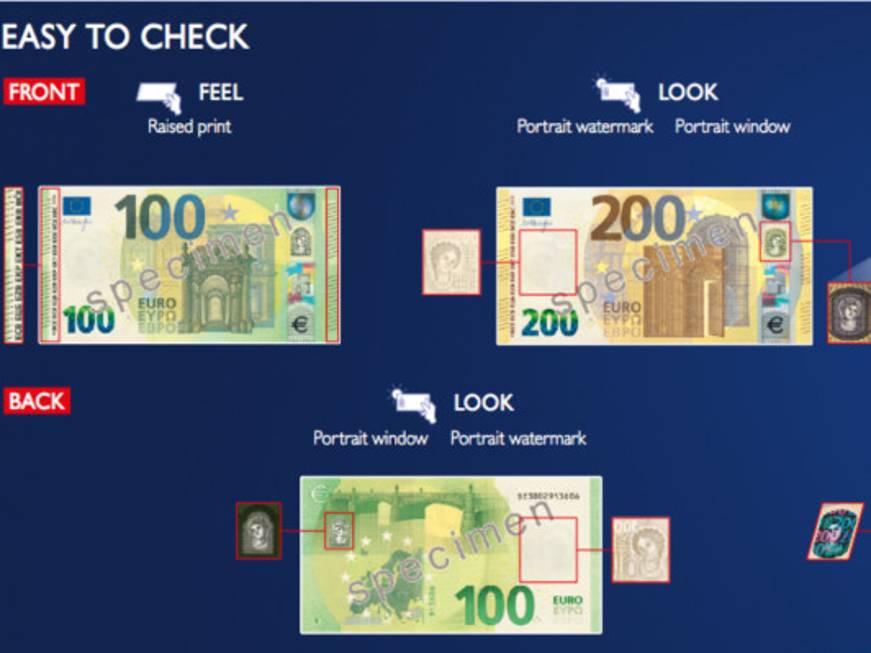 Nuove banconote da 100 e 200 euro: resistono anche in lavatrice