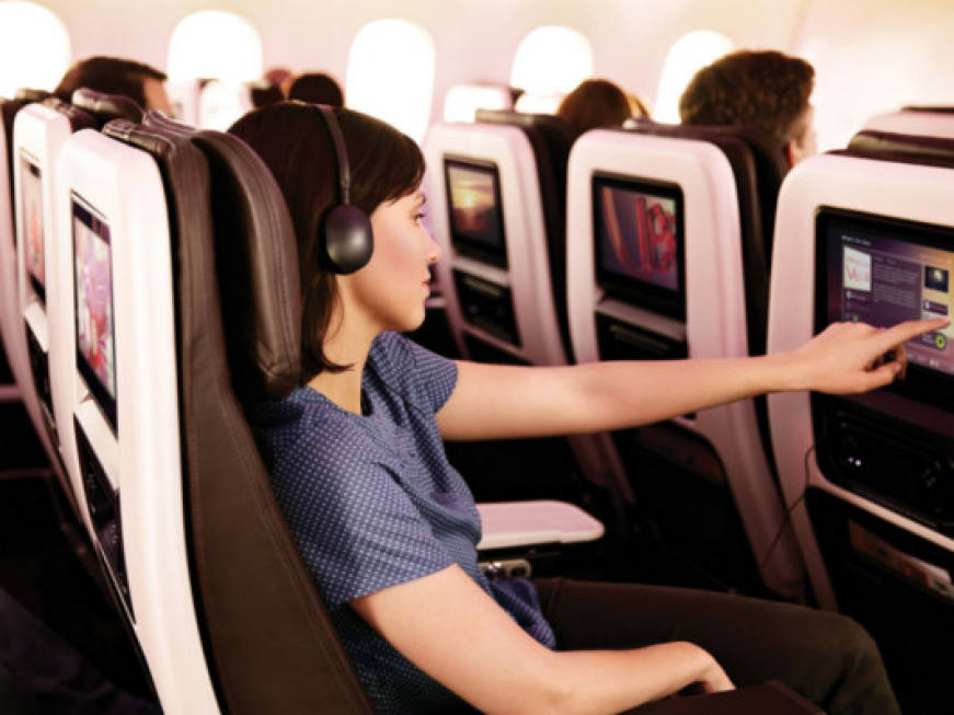 I canali televisivi volano Virgin Atlantic: la tv si guarda sul Dreamliner