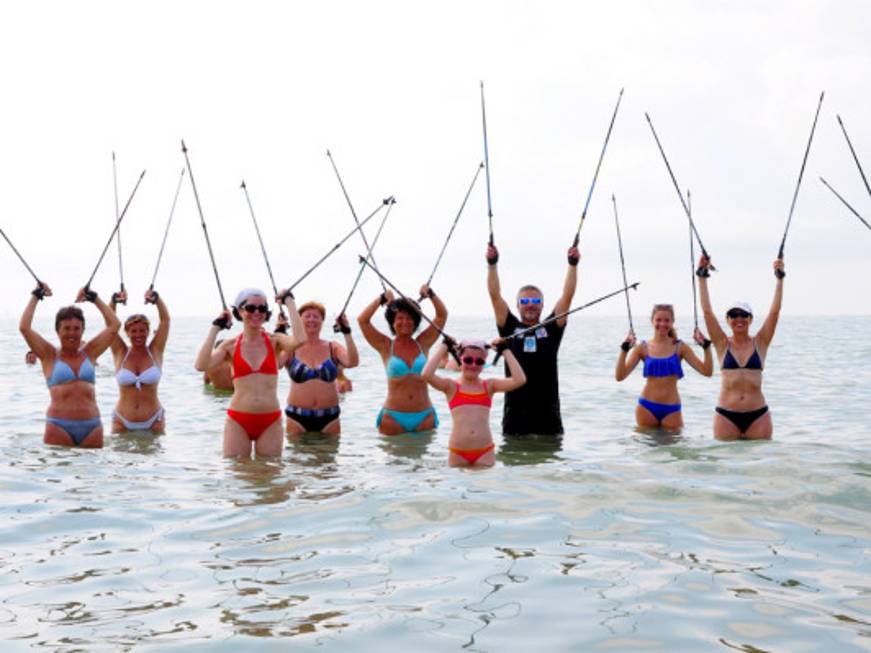 A Lignano Sabbiadoro arriva il Nordic Walking in spiaggia