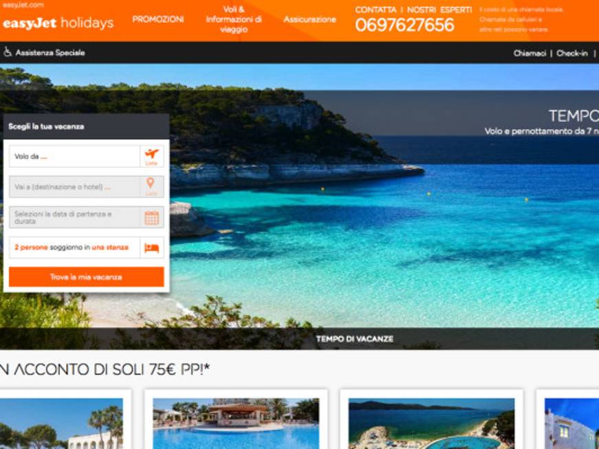 easyJet Holidays, parte l'assalto:sfida aperta a operatori e ota