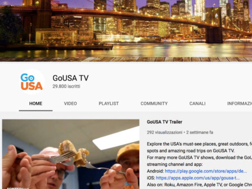 Brand Usa: nuovi contenuti per la piattaforma GoUsa TV