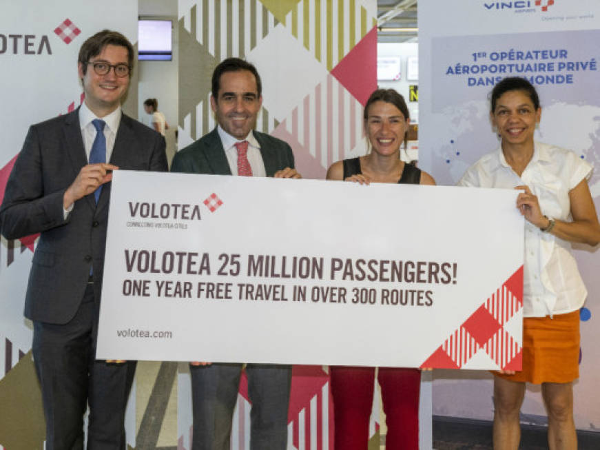 Il traguardo di Volotea: 25 milioni di passeggeri