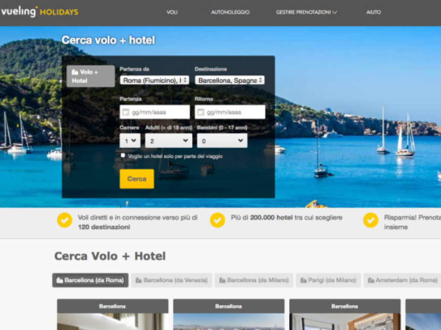 Arriva Vueling HolidaysLa low cost con Expedia