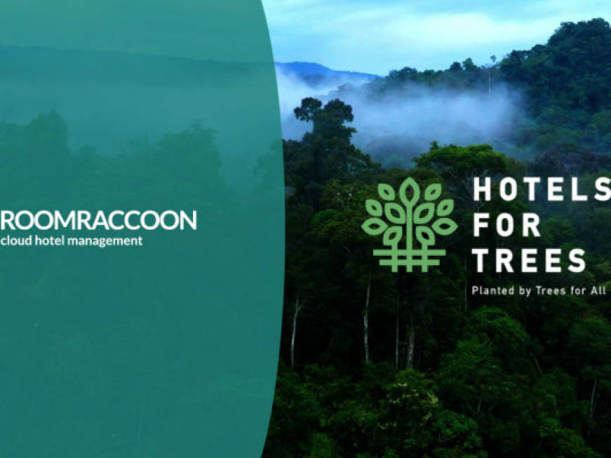 RoomRacooon, obiettivo sostenibilità: accordo con Hotels for Trees