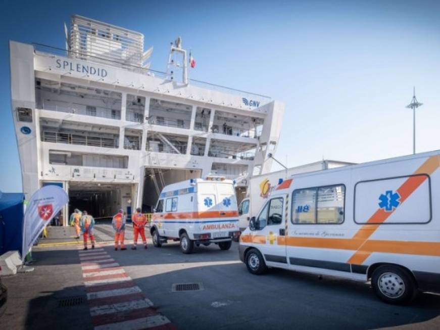 Gnv: la nave ospedale Splendid a Genova pronta a ospitare più pazienti