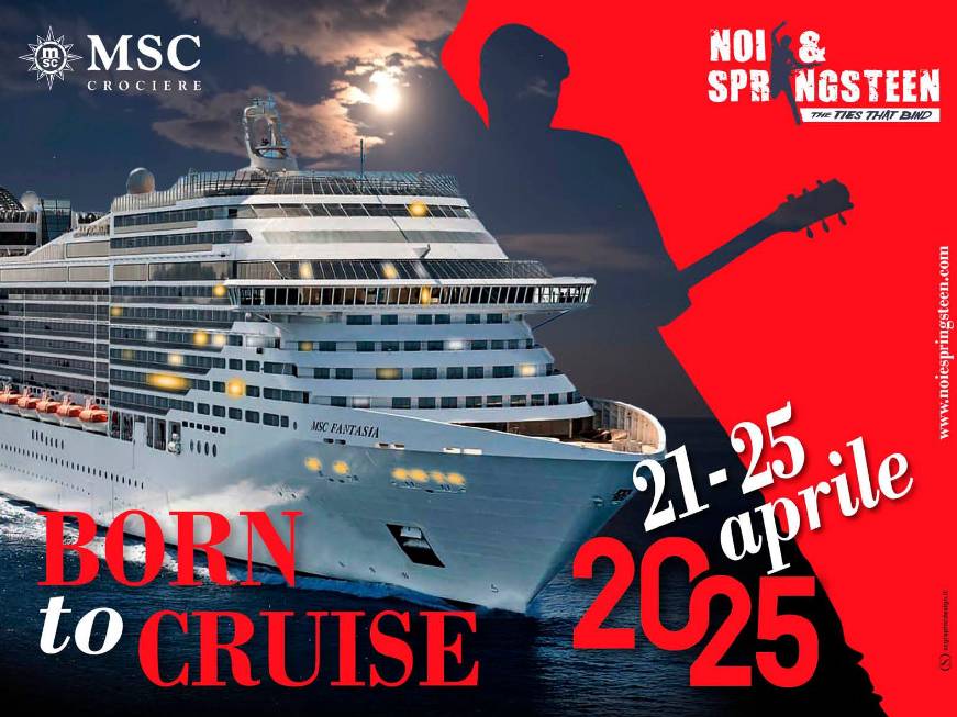 Crociere a tema, Msc celebra Bruce Springsteen con ‘Born to Cruise’