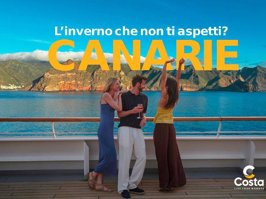 L’inverno 2026-27 di Costa Crociere è al caldo: le isole Canarie destinazione protagonista con Costa Smeralda