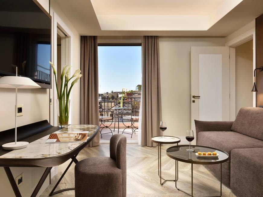 Una delle suite del Grand Hotel Palatino