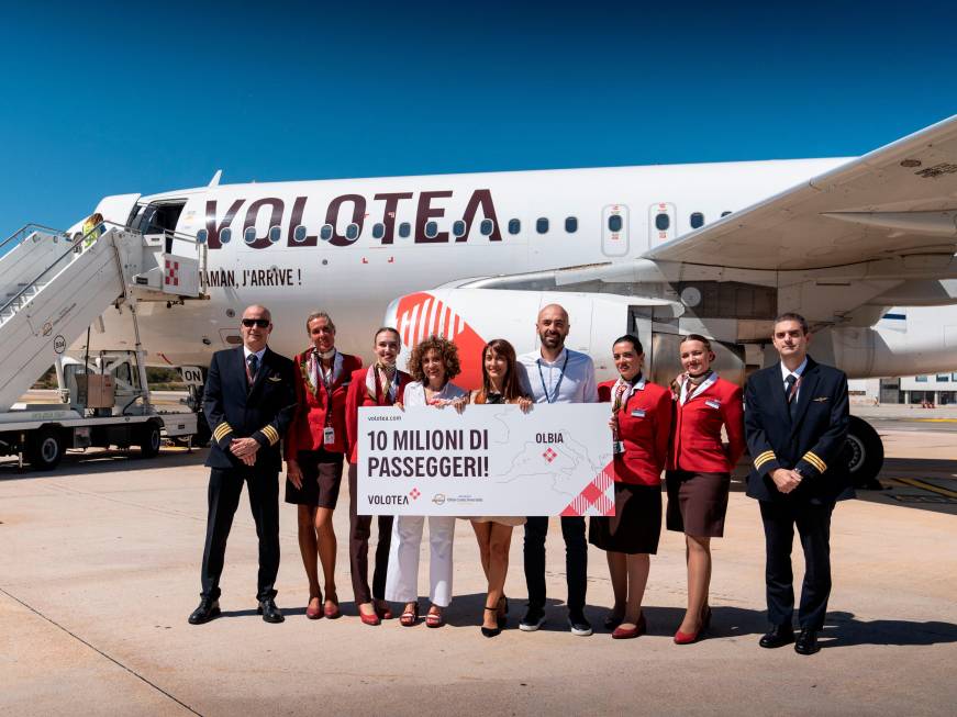 Il traguardo di Volotea: 10 milioni di passeggeri trasportati a Olbia