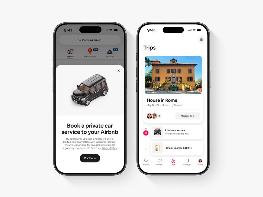 Airbnb lancia il servizio dei transfer privati