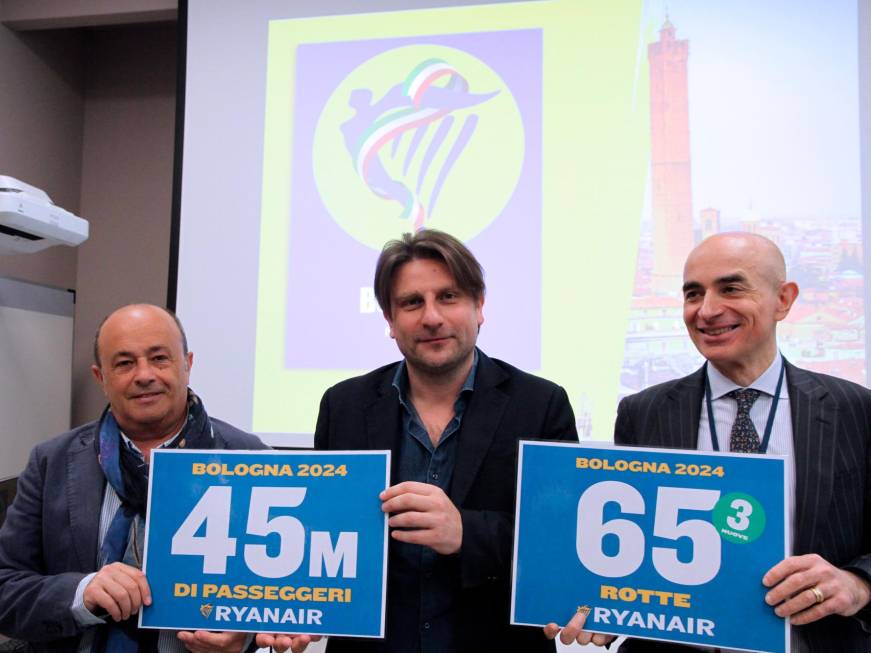 Ryanair apre tre nuove rotte da Bologna, raggiunti i 45 milioni di pax