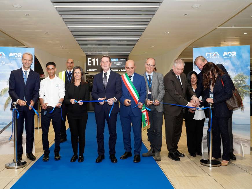 Ita inaugurail volo direttoRoma-Mauritius