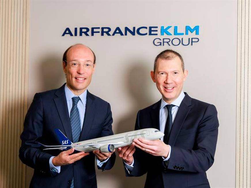 Il colpo di Air France-Klm:partita la scalata al 60,5%della compagnia aerea Sas