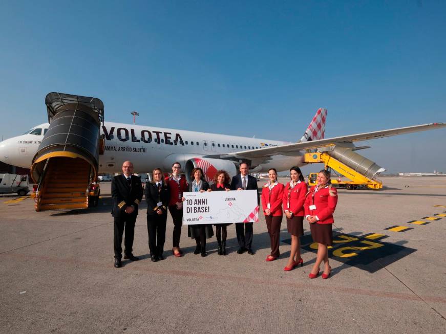 Volotea festeggia i 10 anni della base di Verona